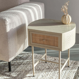 Olivia's Nordic Living Collection Maya Side Table in Beige - thumbnail 2