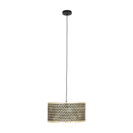 Olivia's Nordic Living Collection Ishmael Pendant Light in Bamboo / Large - thumbnail 1