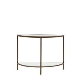 Gallery Interiors Hodson Console Table in Bronze - thumbnail 1