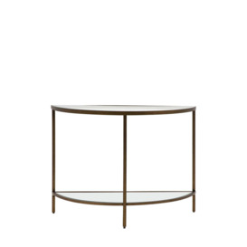 Gallery Interiors Hodson Console Table in Bronze