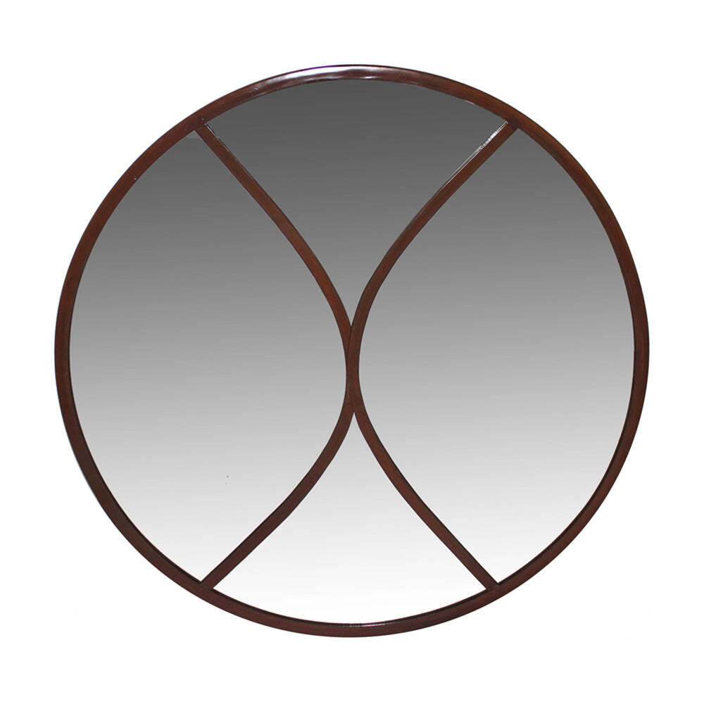 Ivyline Circular Outdoor Mirror Natural Rust - image 1