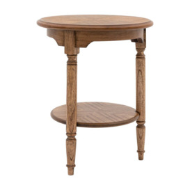 Gallery Interiors Highgate Side Table in Natural Wood - thumbnail 3