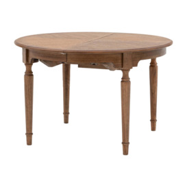Gallery Interiors Highgate Extending Round Dining Table in Brown - thumbnail 2