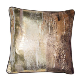 Malini Earth Abstract Cushion in Bronze