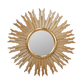 Olivia's Fleur Starburst Wall Mirror in Gold