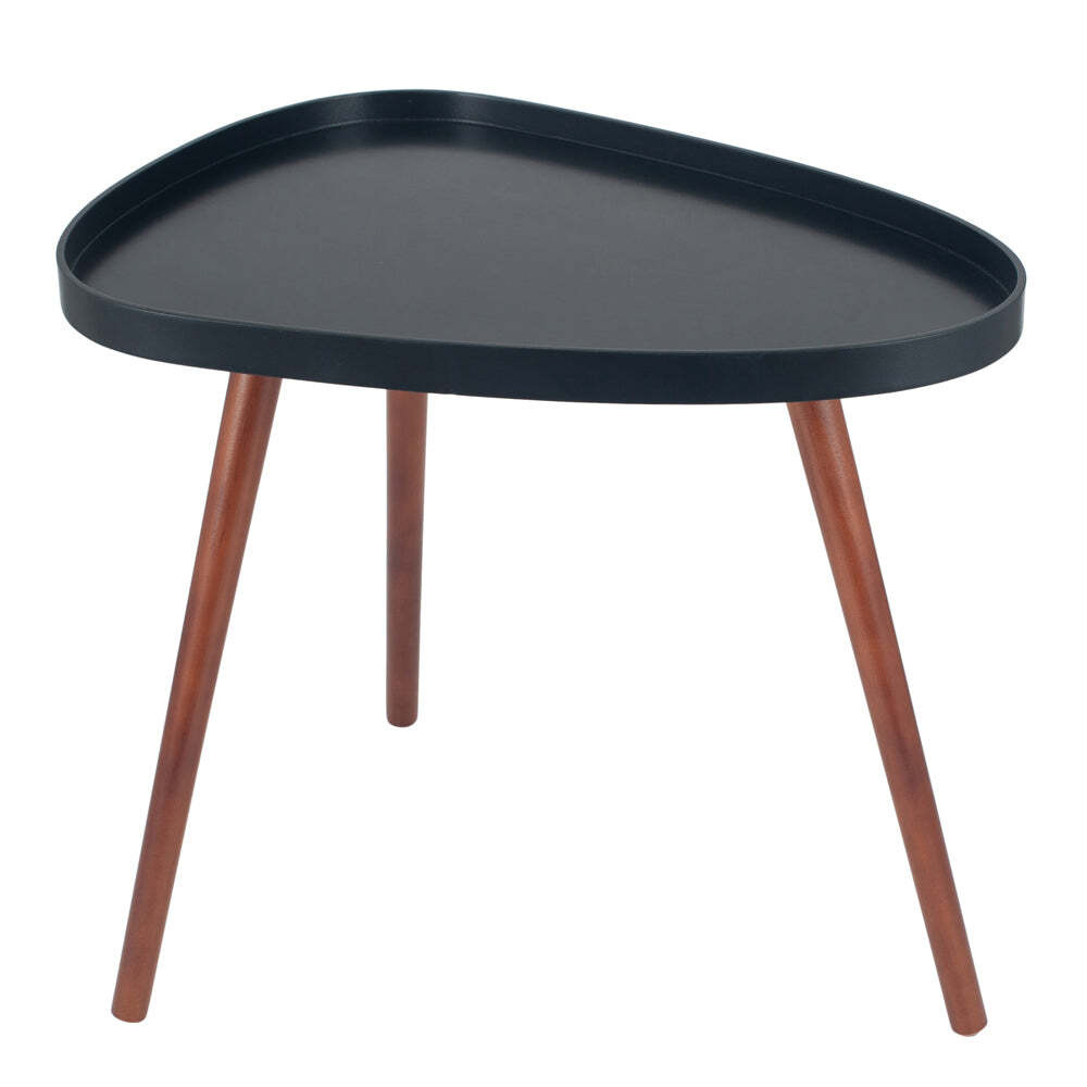 Olivia's Clancey MDF and Brown Pine Wood Teardrop Side Table - image 1