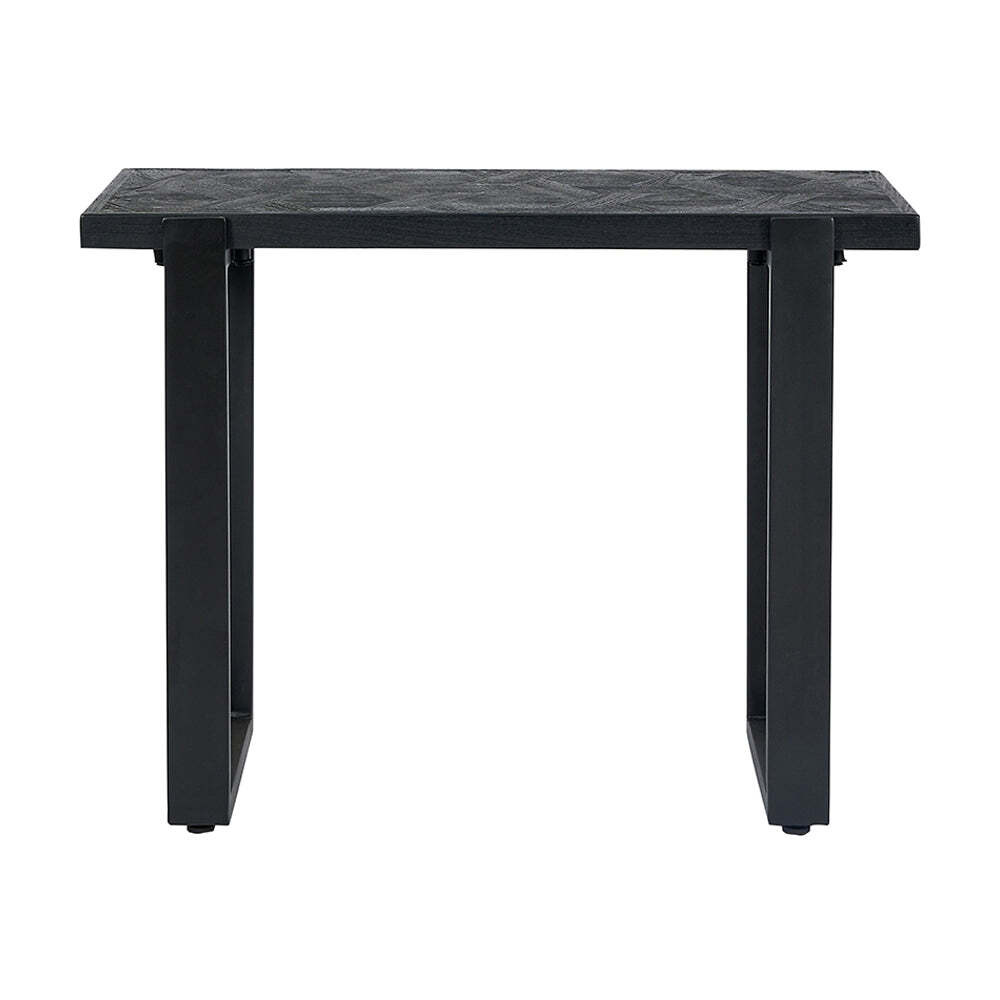 Olivia's Gianni Mango Wood and Iron Console Table in Black - image 1