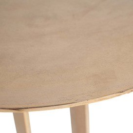 Olivia's Zante Shiny Metal Table in Gold - thumbnail 5