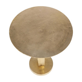 Olivia's Zante Shiny Metal Table in Gold - thumbnail 3