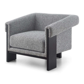 Liang and Eimil Maplin Occasional Chair in Speckle Grey & Matt Black - thumbnail 1