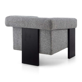 Liang and Eimil Maplin Occasional Chair in Speckle Grey & Matt Black - thumbnail 3