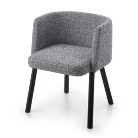 Liang and Eimil Ethis Dining Chair in Speckle Grey and Matt Black