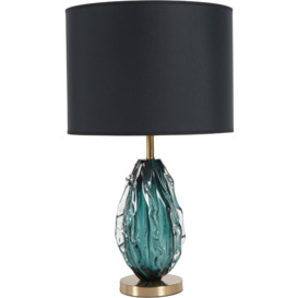 Libra Interiors Heydon Green Glass Table Lamp (Base Only)