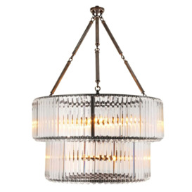 Eichholtz infinity Double Chandelier in Bronze Highlight Finish - thumbnail 3