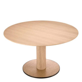Eichholtz Astro Dining Table in Natural Oak & Veneer Bronze Finish - thumbnail 3