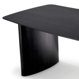 Eichholtz Bergman Dining Table in Charcoal Grey Oak Veneer - thumbnail 2