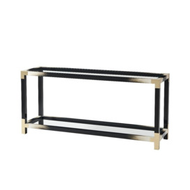 Theodore Alexander Cutting Edge Console Table in Black