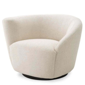 Eichholtz Colin Left Swivel Chair in Pausa Natural