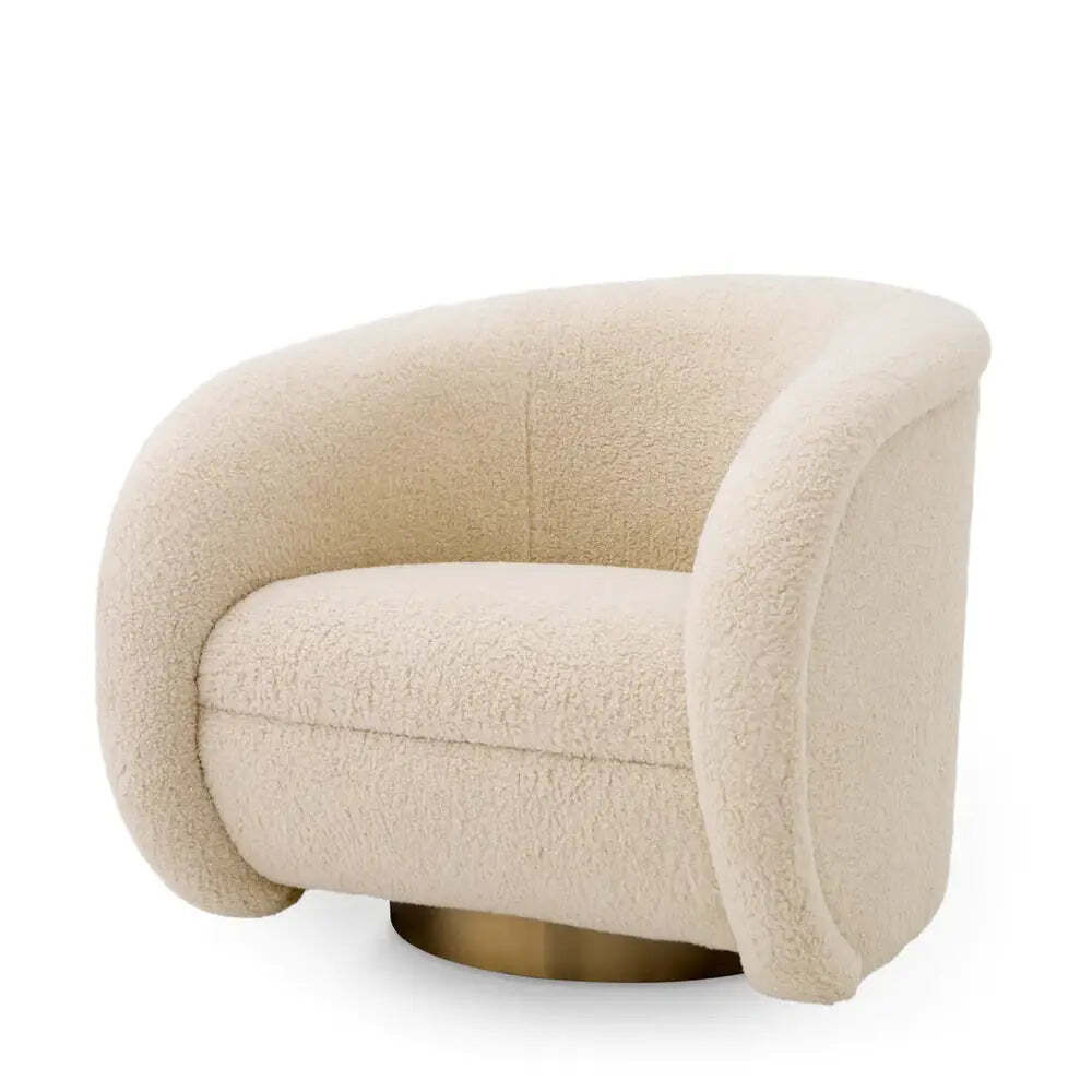 Eichholtz Cristo Swivel Chair in Brisbane Cream - image 1