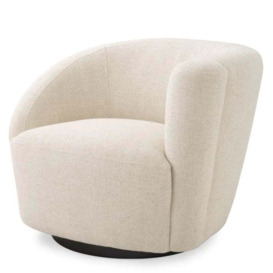 Eichholtz Colin Right Swivel Chair in Pausa Natural