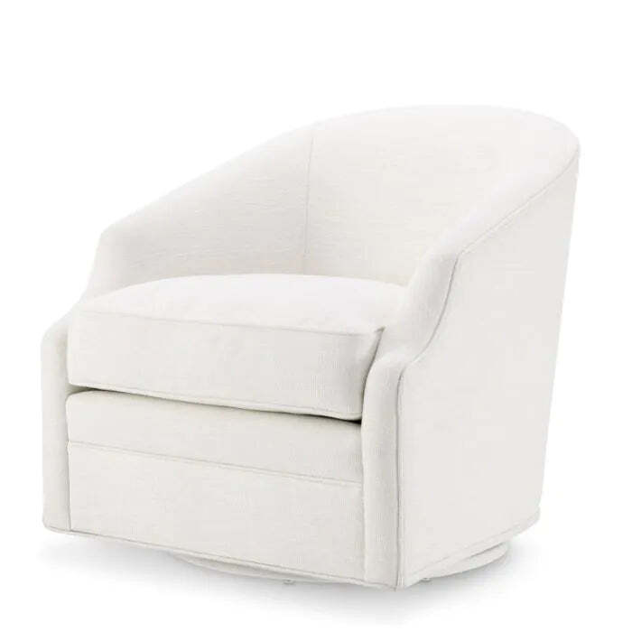Eichholtz Gustav Swivel Chair in Avalon White - image 1