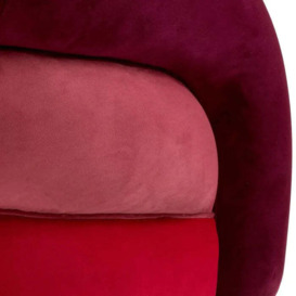 Eichholtz Novelle Swivel Chair in Savona Bordeaux Velvet - thumbnail 3