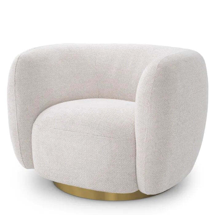 Eichholtz Roxy Swivel Chair in Lyssa off-White - image 1