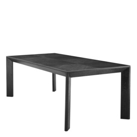 Eichholtz Tremont Dining Table in Charcoal Grey Oak Veneer - thumbnail 2