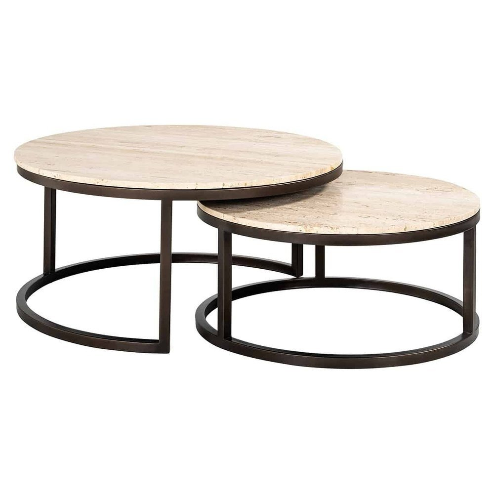 Richmond Interiors Avalon Coffee Table Set of 2 in Bronze - image 1