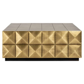 Richmond Interiors Collada Coffee Table in Brushed Gold - thumbnail 2