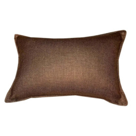 Malini Linea Rectangle Cushion in Brown