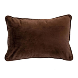 Malini Rectangle Luxe Cushion in Chocolate