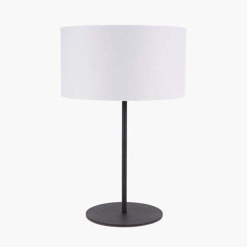 Olivia's Eleni Matt Black & Ivory Table Lamp - image 1
