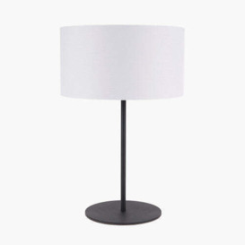 Olivia's Eleni Matt Black & Ivory Table Lamp - thumbnail 1
