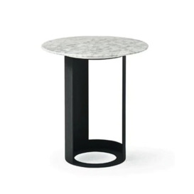 Tommy Franks Alban Side Table in Carrara White - thumbnail 1