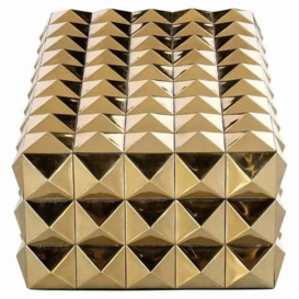 Richmond Interiors Rylee Storage Box in Gold - thumbnail 3