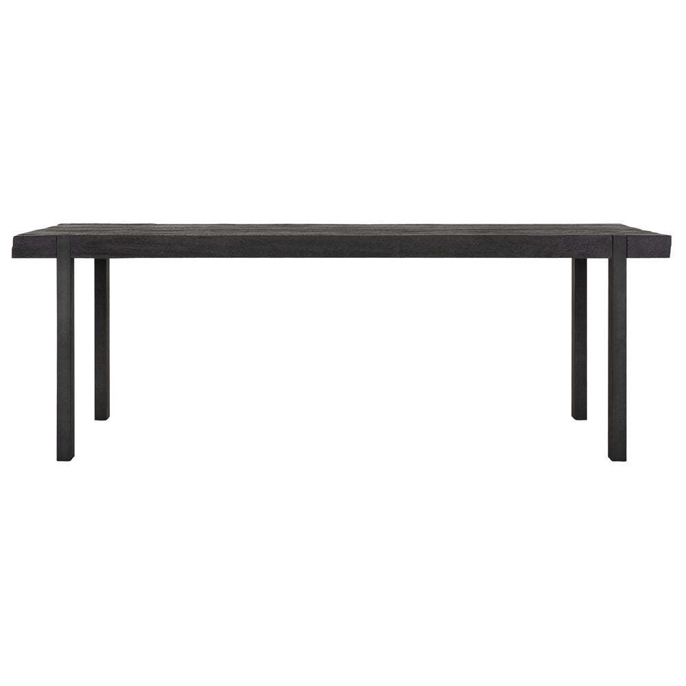 DTP Home Beam Dining Table with Recycled Teakwood Finish Top in Black / Medium - image 1