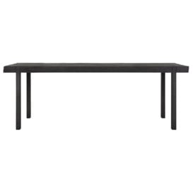 DTP Home Beam Dining Table with Recycled Teakwood Finish Top in Black / Medium - thumbnail 1