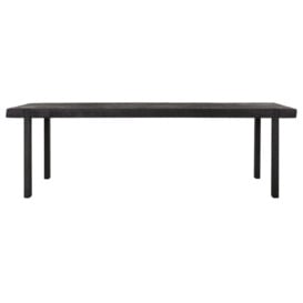 DTP Home Beam Dining Table with Recycled Teakwood Finish Top in Black / Medium - thumbnail 2