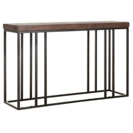 DTP Home Timber Console Table in Mixed Wood / Medium - thumbnail 3