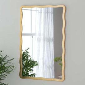 Olivia's Rowan Rectangular Wall Mirror in Gold / 120 x 80 - thumbnail 1
