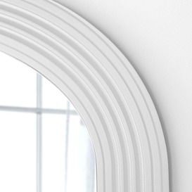 Olivia's Atlas Mantle Wall Mirror in White - thumbnail 3