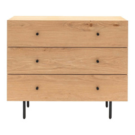 Gallery Interiors Kingsley 3 Drawer Chest in Natural - thumbnail 1