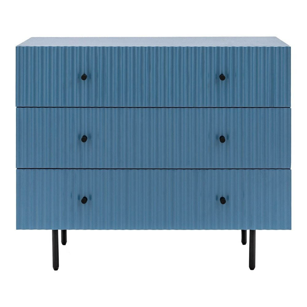 Gallery Interiors Denton 3 Drawer Chest in Blue - image 1