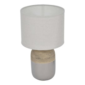 Libra Interiors Riviera Two Tone Table Lamp With Shade - Outlet - thumbnail 2