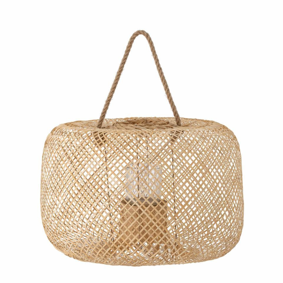 Bloomingville Outdoor Musu Bamboo Lantern with Glass in Natural - image 1