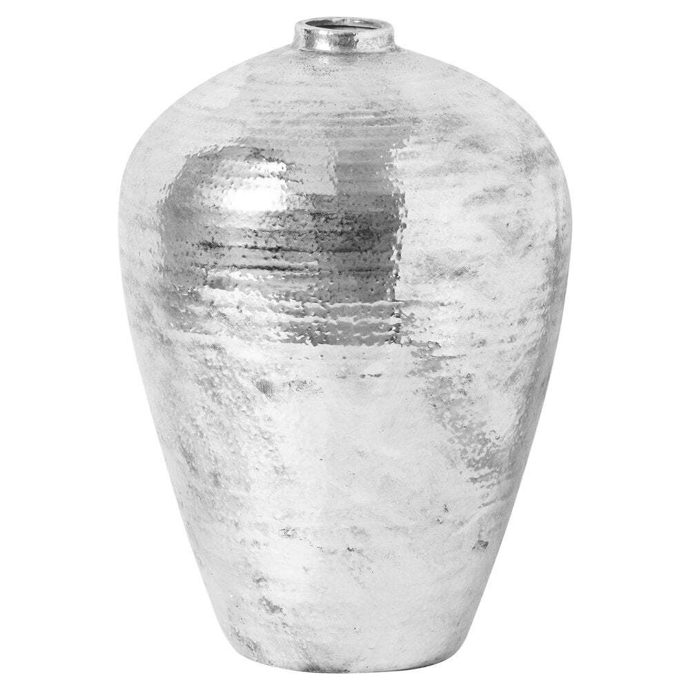 Hill Interiors Large Hammered Silver Astral Vase - image 1