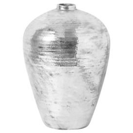 Hill Interiors Large Hammered Silver Astral Vase