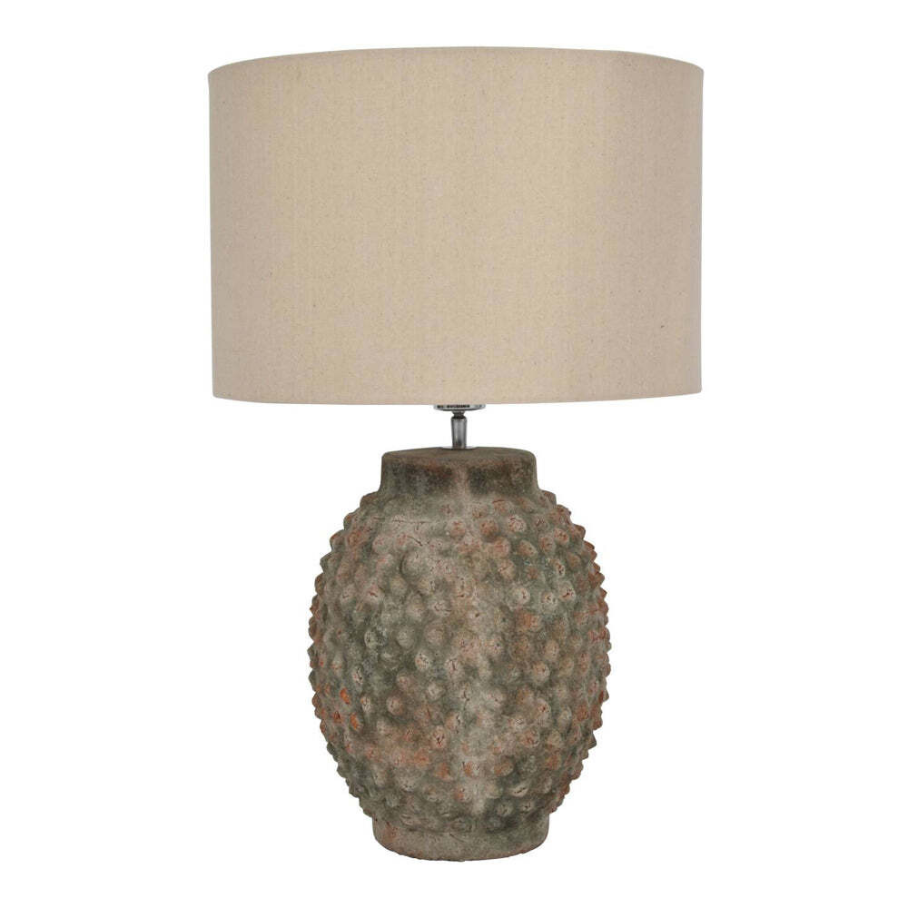 Libra Interiors Remus Terracotta Table Lamp With Shade - Outlet - image 1
