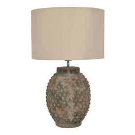 Libra Interiors Remus Terracotta Table Lamp With Shade - Outlet